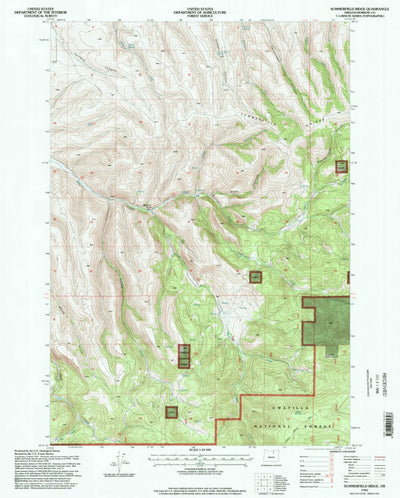 United States Geological Survey Summerfield Ridge, OR (1995, 24000-Scale) digital map