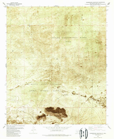 United States Geological Survey Summerford Mountain, NM (1982, 24000-Scale) digital map