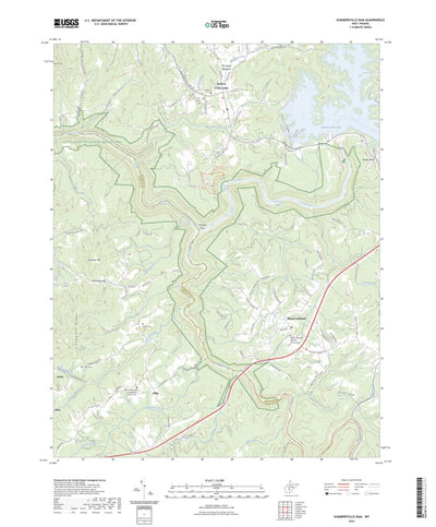 United States Geological Survey Summersville Dam, WV (2023, 24000-Scale) digital map
