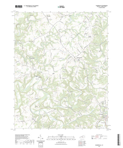 United States Geological Survey Summersville, KY (2022, 24000-Scale) digital map