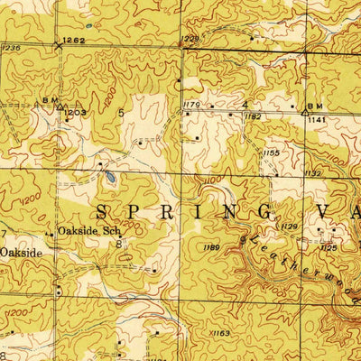 United States Geological Survey Summersville, MO (1946, 62500-Scale) digital map
