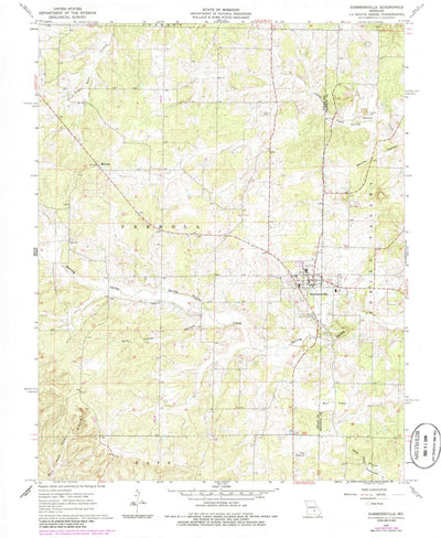 United States Geological Survey Summersville, MO (1968, 24000-Scale) digital map