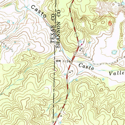 United States Geological Survey Summersville, MO (1968, 24000-Scale) digital map