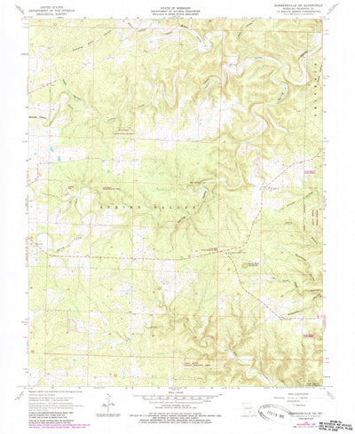 United States Geological Survey Summersville NE, MO (1968, 24000-Scale) digital map