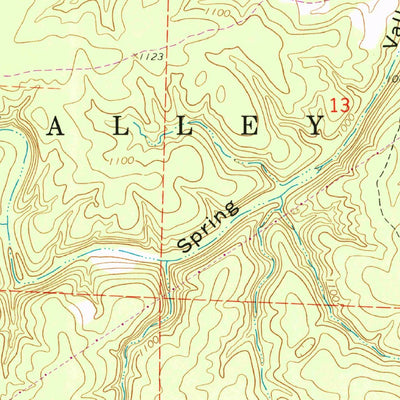 United States Geological Survey Summersville NE, MO (1968, 24000-Scale) digital map