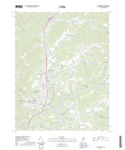 United States Geological Survey Summersville, WV (2023, 24000-Scale) digital map