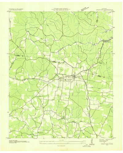 United States Geological Survey Summertown, TN (1936, 24000-Scale) digital map