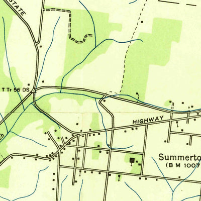 United States Geological Survey Summertown, TN (1936, 24000-Scale) digital map