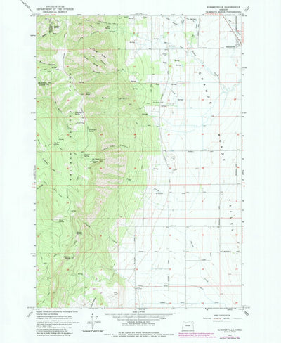 United States Geological Survey Summerville, OR (1963, 24000-Scale) digital map