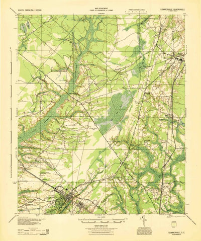United States Geological Survey Summerville, SC (1944, 62500-Scale) digital map