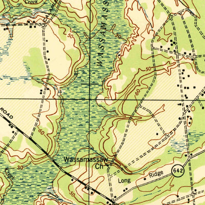 United States Geological Survey Summerville, SC (1944, 62500-Scale) digital map