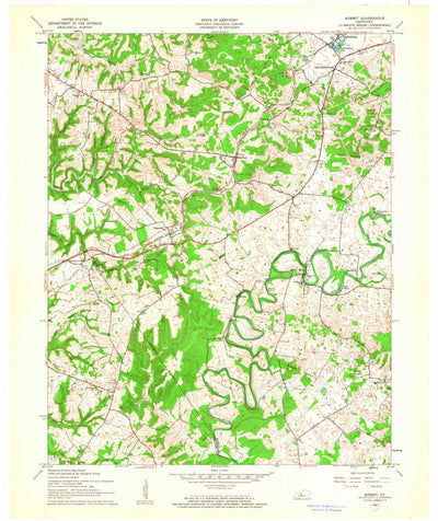 United States Geological Survey Summit, KY (1960, 24000-Scale) digital map