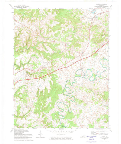 United States Geological Survey Summit, KY (1972, 24000-Scale) digital map