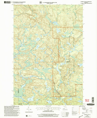 United States Geological Survey Summit Lake, MI (1999, 24000-Scale) digital map