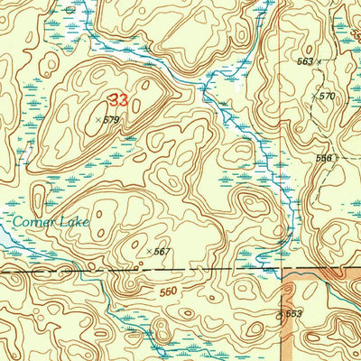 United States Geological Survey Summit Lake, MI (1999, 24000-Scale) digital map