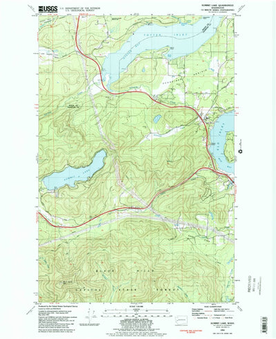 United States Geological Survey Summit Lake, WA (1981, 24000-Scale) digital map