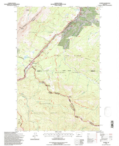 United States Geological Survey Summit, MT (1995, 24000-Scale) digital map