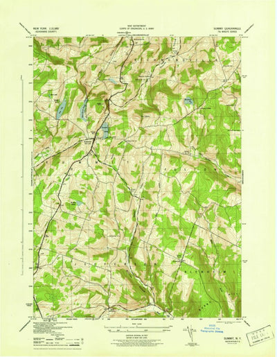United States Geological Survey Summit, NY (1945, 31680-Scale) digital map