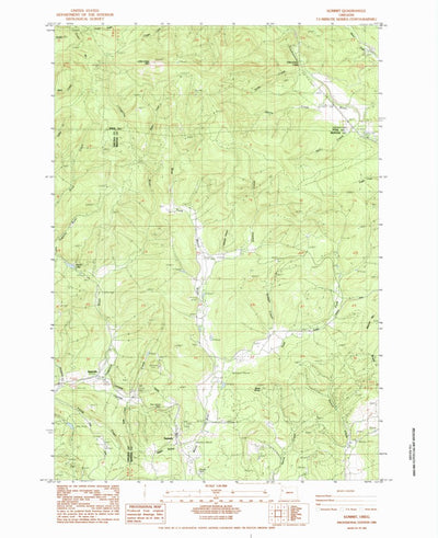 United States Geological Survey Summit, OR (1984, 24000-Scale) digital map