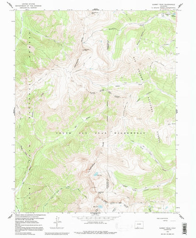 United States Geological Survey Summit Peak, CO (1966, 24000-Scale) digital map