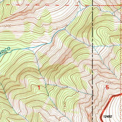 United States Geological Survey Summit Peak, CO (2001, 24000-Scale) digital map
