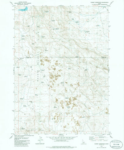 United States Geological Survey Summit Reservoir, ID (1979, 24000-Scale) digital map