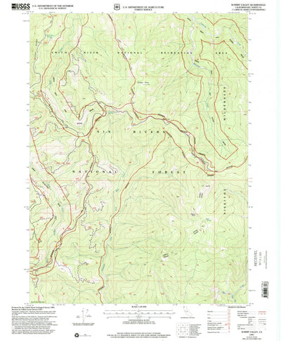 United States Geological Survey Summit Valley, CA (1997, 24000-Scale) digital map