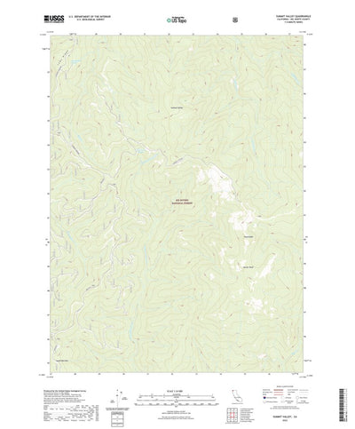 United States Geological Survey Summit Valley, CA (2022, 24000-Scale) digital map