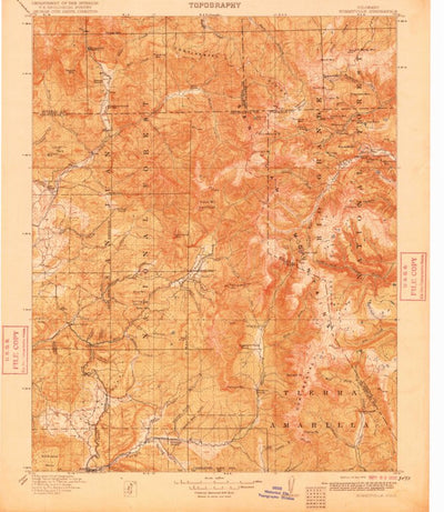 United States Geological Survey Summitville, CO-NM (1915, 125000-Scale) digital map
