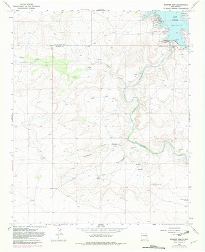 United States Geological Survey Sumner Dam, NM (1966, 24000-Scale) digital map