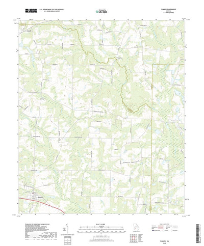 United States Geological Survey Sumner, GA (2020, 24000-Scale) digital map