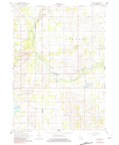 United States Geological Survey Sumner, MI (1965, 24000-Scale) digital map