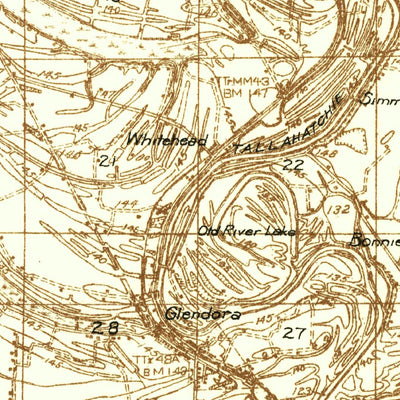 United States Geological Survey Sumner, MS (1931, 48000-Scale) digital map