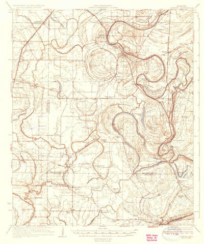 United States Geological Survey Sumner, MS (1935, 62500-Scale) digital map