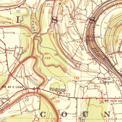 United States Geological Survey Sumner, MS (1939, 62500-Scale) digital map
