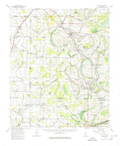 United States Geological Survey Sumner, MS (1962, 62500-Scale) digital map