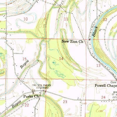 United States Geological Survey Sumner, MS (1962, 62500-Scale) digital map