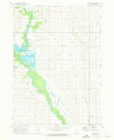 United States Geological Survey Sumner SW, IA (1971, 24000-Scale) digital map