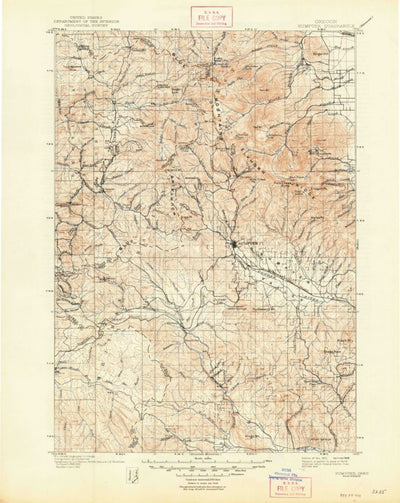 United States Geological Survey Sumpter, OR (1901, 125000-Scale) digital map