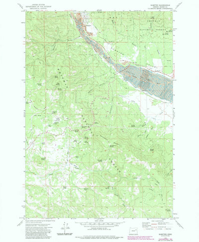 United States Geological Survey Sumpter, OR (1972, 24000-Scale) digital map