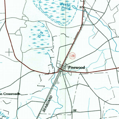 United States Geological Survey Sumter, SC (1986, 100000-Scale) digital map