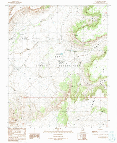 United States Geological Survey Sun Altar, AZ (1991, 24000-Scale) digital map