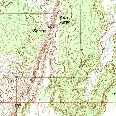 United States Geological Survey Sun Altar, AZ (1991, 24000-Scale) digital map