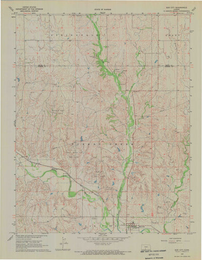 United States Geological Survey Sun City, KS (1968, 24000-Scale) digital map
