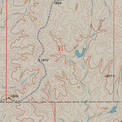 United States Geological Survey Sun City NE, KS (1973, 24000-Scale) digital map
