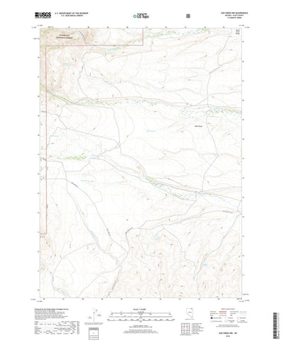 United States Geological Survey Sun Creek NW, NV (2018, 24000-Scale) digital map