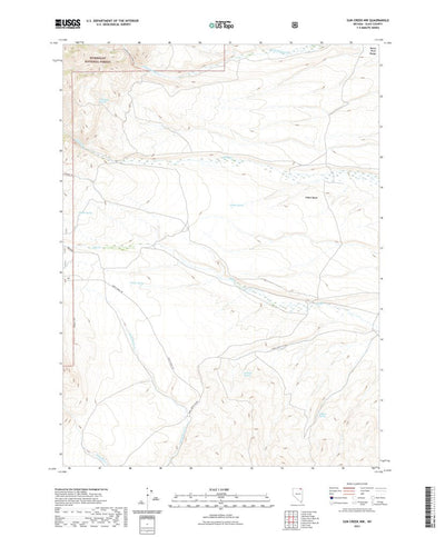 United States Geological Survey Sun Creek NW, NV (2021, 24000-Scale) digital map