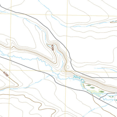 United States Geological Survey Sun Creek NW, NV (2021, 24000-Scale) digital map