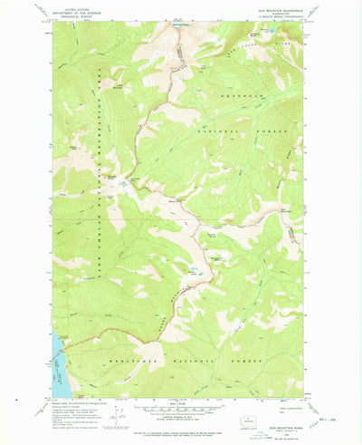 United States Geological Survey Sun Mountain, WA (1969, 24000-Scale) digital map