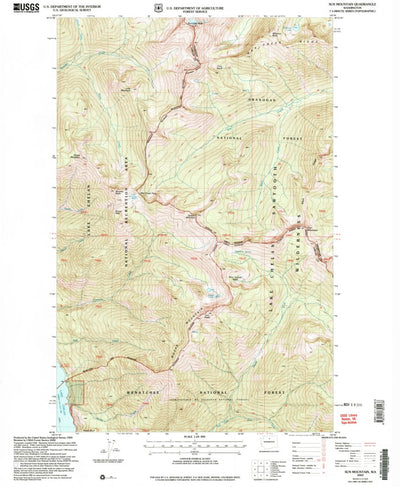United States Geological Survey Sun Mountain, WA (2002, 24000-Scale) digital map